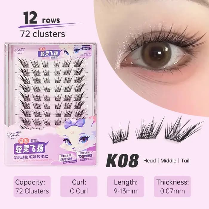 Yelix-Extension de cils en grappe bricolage