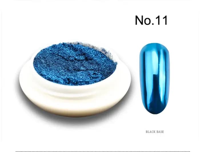 1 pot métallique miroir Chrome poudre à ongles holographique Laser argenté doré