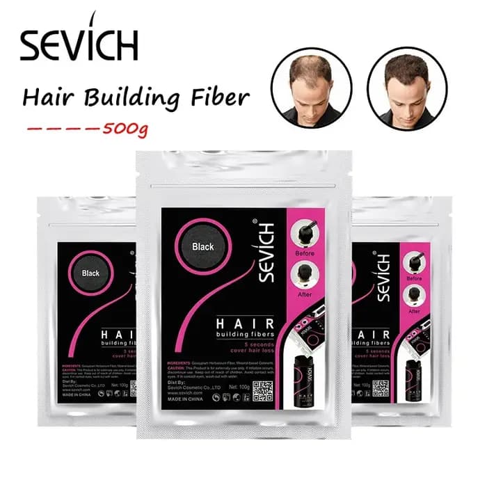 Sevich 500g fibre de renforcement des cheveux 10 couleurs kératine poudres Fibers fibre de repousse