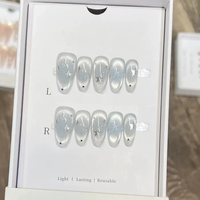 Faux ongles roses dégradés faits à la main