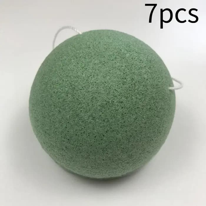 Lot de 7 éponges nettoyantes faciales en konjac naturel