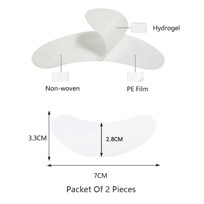 200/400 paires patchs Hydrogel Patch d'extension de cils Patch de cils fournitures d'extension de ci