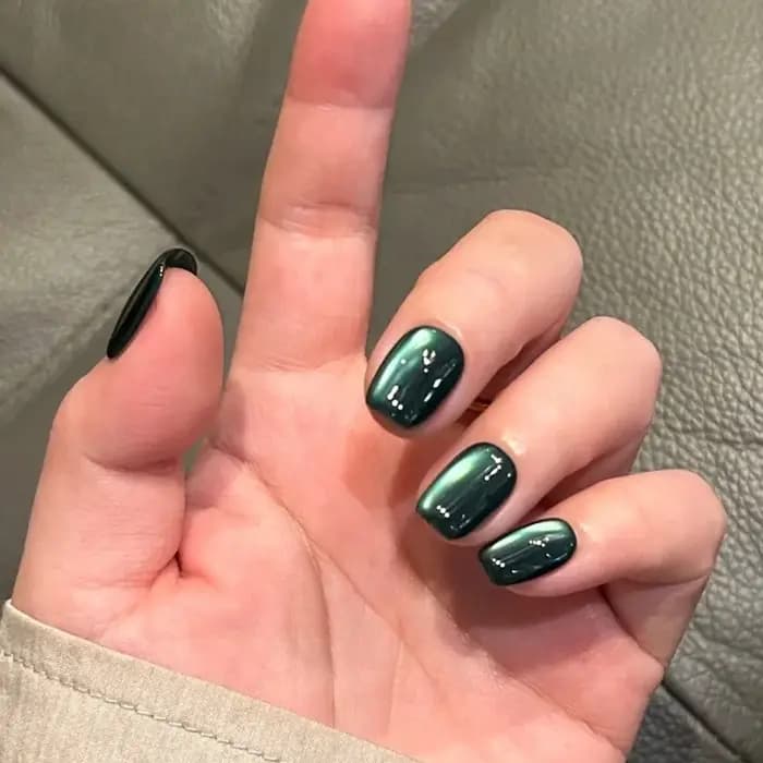Faux ongles ronds courts