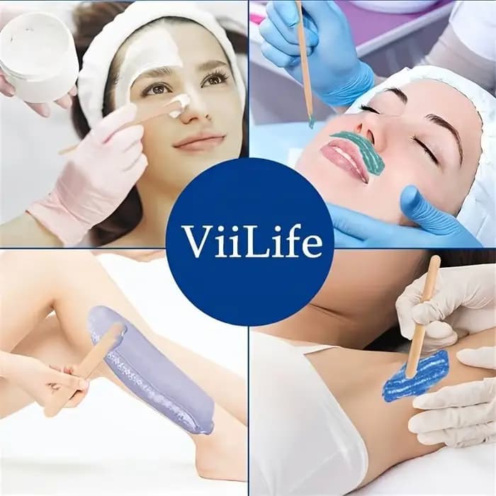 500 pièces femme en bois épilation bâton jetable épilation spatule cire bâtons bois visage sourcils