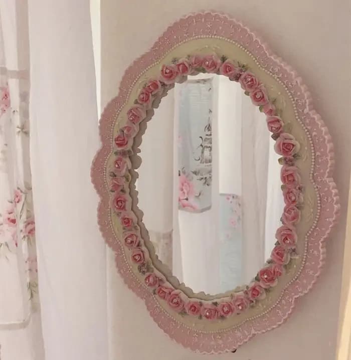 Miroir de bureau sur pied