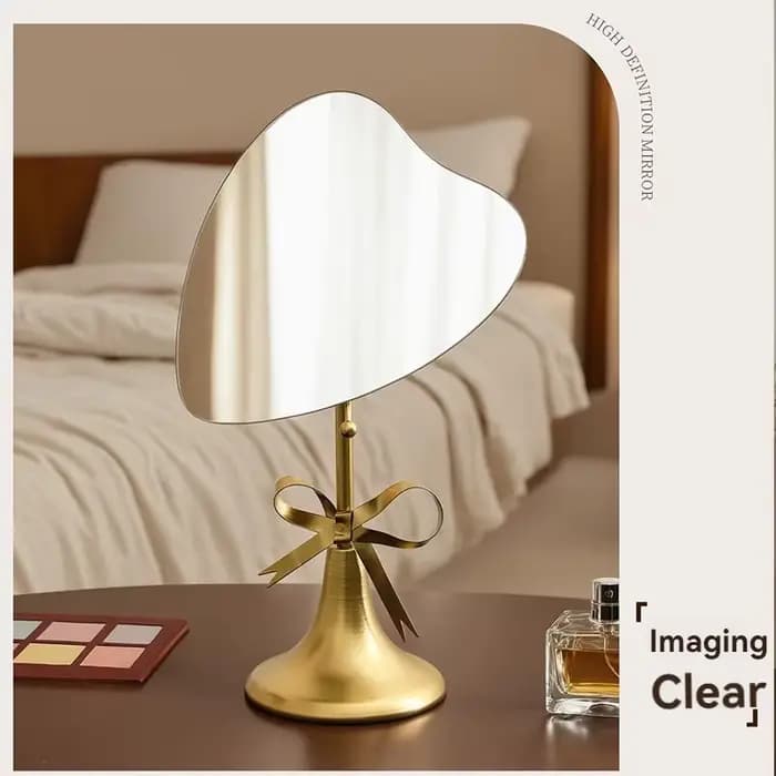 Miroir de maquillage en métal pour la maison