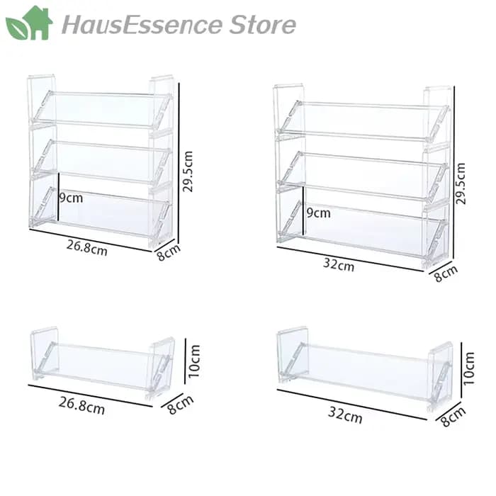Présentoir à cosmétiques en acrylique à 3 niveaux, plateau multifonctionnel pour fards à paupières, étagère de rangement pour fards à joues, jouets créatifs de bureau, articles divers