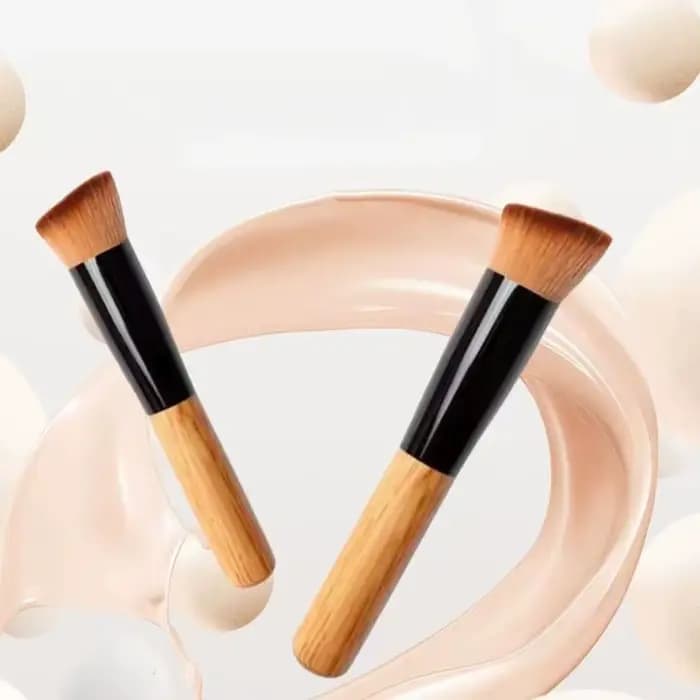 Pinceaux de maquillage multifonctionnels à dessus plat
