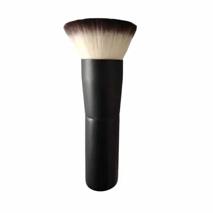 Pinceau à poudre libre à poils moelleux, pinceaux de maquillage portables en fibres douces, manche en bois élégant, pinceau pour fond de teint et contouring du visage.