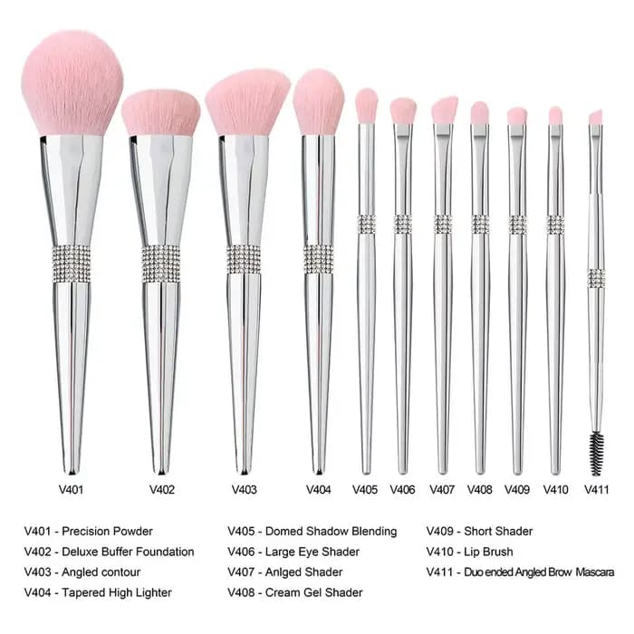Ensemble de pinceaux de maquillage de luxe