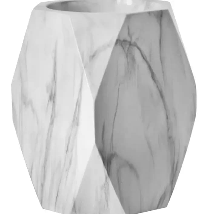 Support pour pinceaux de maquillage pour bureau, boîte de rangement simple, ornement créatif et élégant en résine, porte-stylo, papeterie.