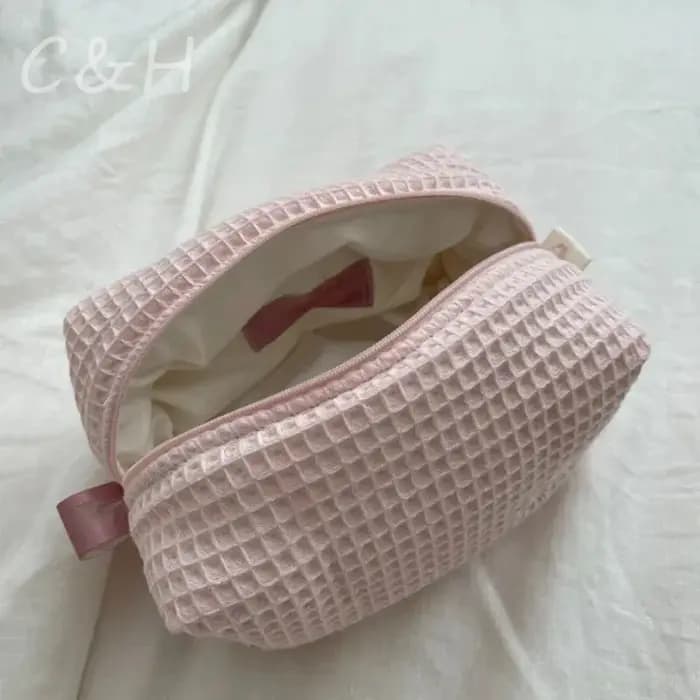 Trousse de maquillage personnalisée avec nom brodé