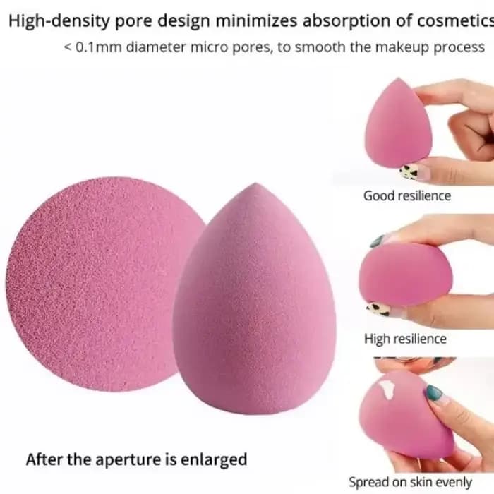 4 éponges de maquillage tendance en forme d'œuf avec rangement portable