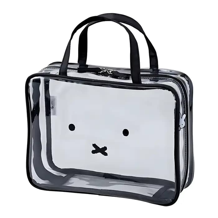 Kawaii Miffy 3-en-1 trousse de maquillage organisateur quatre sacs Total mignon lapin petits sacs de rangement Portable stockage ménage Gril cadeau