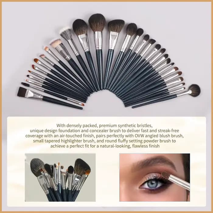 Ensemble de pinceaux de maquillage professionnels