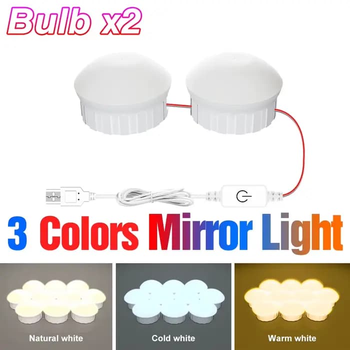Lampe LED pour miroir de maquillage, lumière de remplissage pour coiffeuse, salle de bain, ampoule p