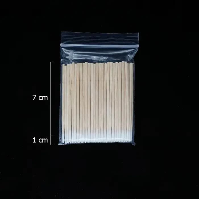 300 pièces ongles bois coton-tige bâtons propres dissolvant de vernis à ongles outils d'art tête de