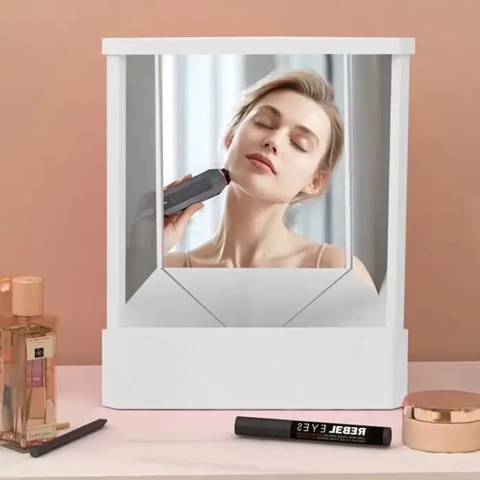 Miroir de maquillage réel