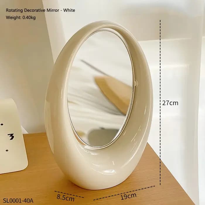 Miroir de maquillage rotatif Double face de Style de luxe