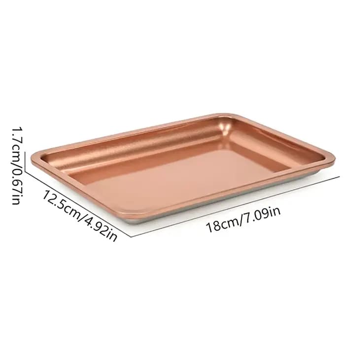 Plaque de rangement en acier inoxydable pour bijoux et cosmétiques