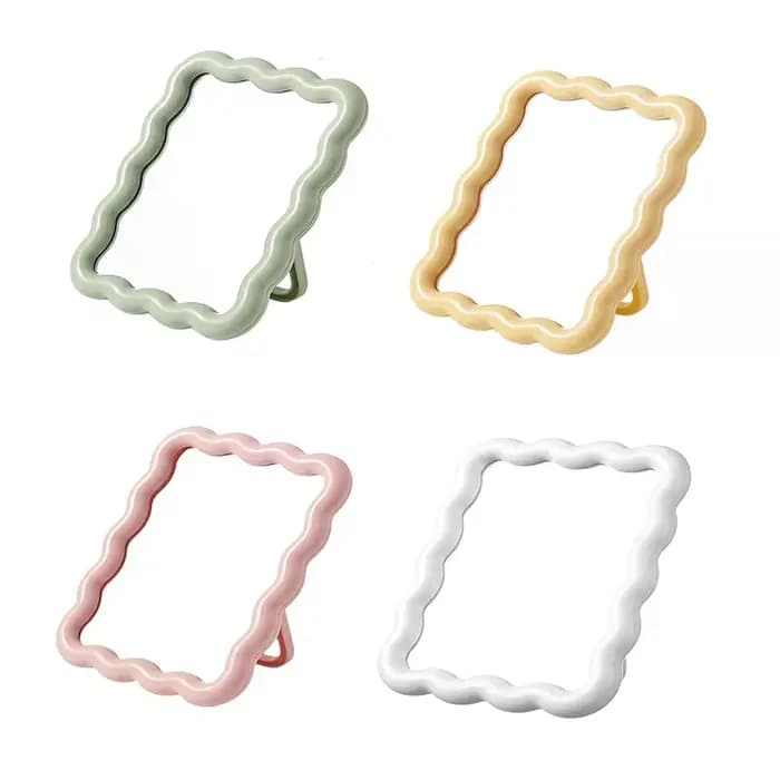 Miroir de maquillage de bureau ondulé