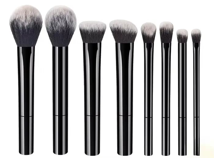 Ensemble de pinceaux de maquillage professionnels 7/8 pièces, cheveux synthétiques doux et de qualit
