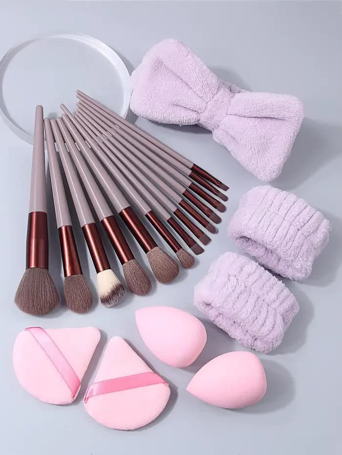 Ensemble de maquillage 20 pièces comprenant des pinceaux de maquillage