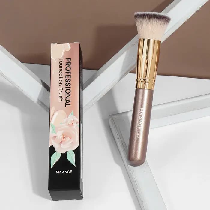 Maange-Pinceau de maquillage avec boîte pour femme