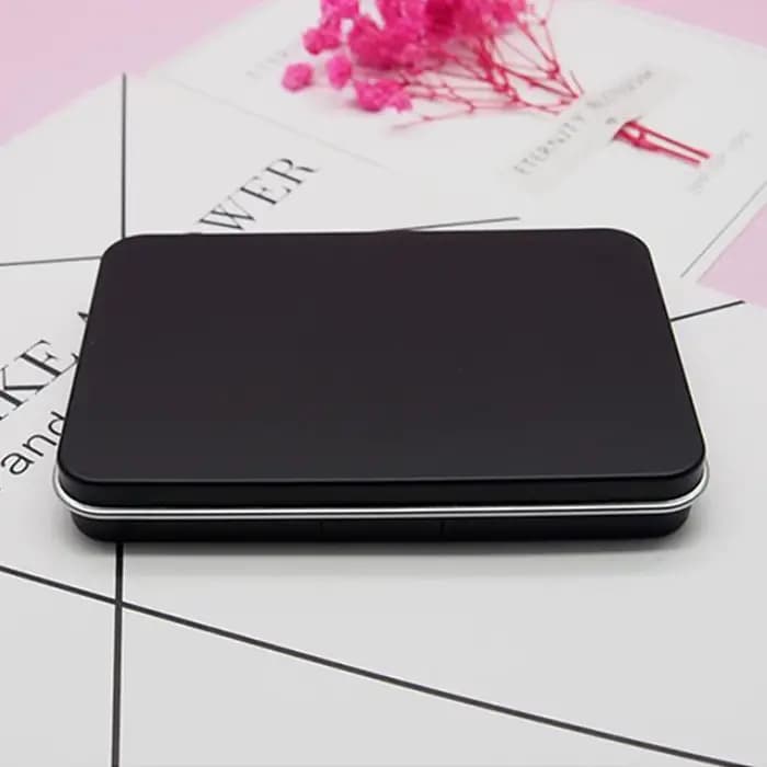 1Pc noir mat vide magnétique cosmétiques Palette fard à paupières