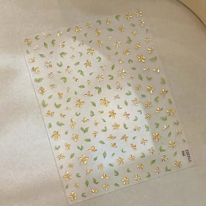 Autocollant pour ongles en feuille d'or
