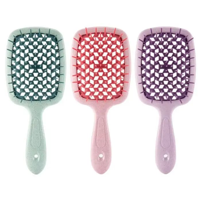 Peigne à coussin d'air creux antistatique sec et humide, double usage, cheveux moelleux, Massage de