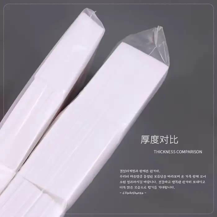 1000/500/100 pièces lingettes à ongles 100% tampons de coton non pelucheux dissolvant de vernis à on