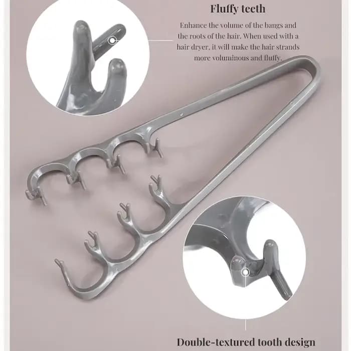 Ensemble de peignes volumisants à dents larges, brosse à Texture moelleuse, peigne plat en forme de