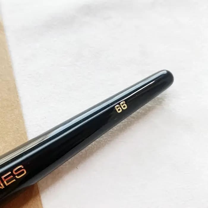 SCOTT – brosse à poudre transparente en forme d'éventail, 66 cheveux synthétiques doux, Blush, mélange de reflets, brosse de maquillage cosmétique