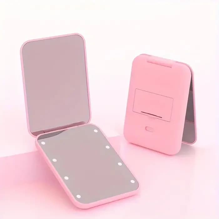 Mini miroir de maquillage portable 1X/3X grossissant