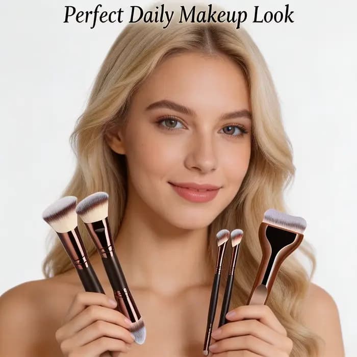 Ensemble professionnel de 6 pinceaux de maquillage