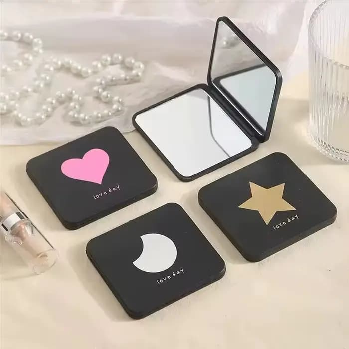 Nouveau miroir de maquillage compact pliable à quatre faces multi-angles, miroir de beauté portable