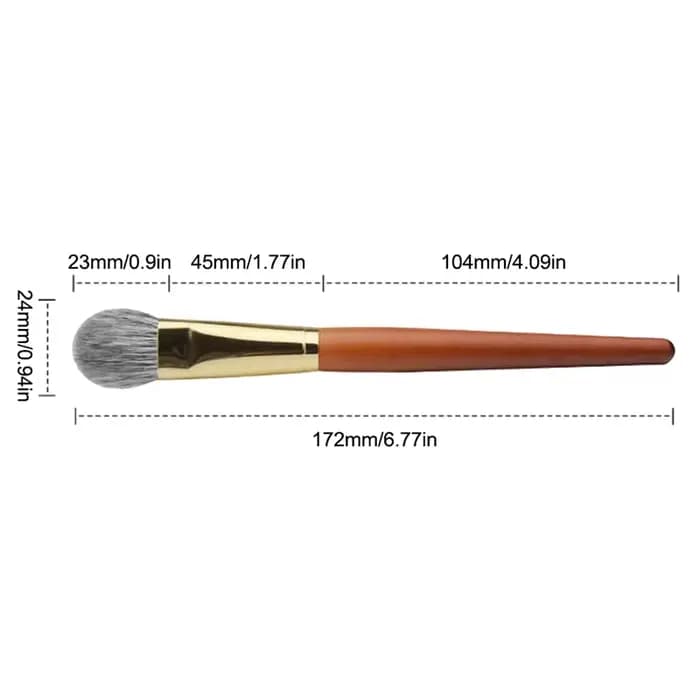 Brosse à Blush en cheveux naturels