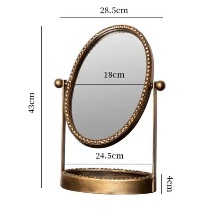 Miroir de maquillage pour petites filles