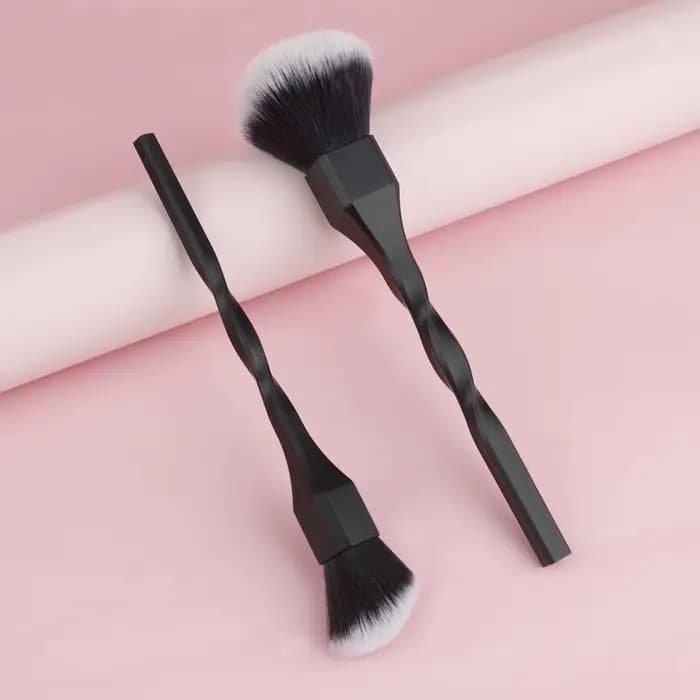 1 pièces spirale conception poignée en plastique beauté maquillage pinceaux cosmétiques poudre Blush brosse