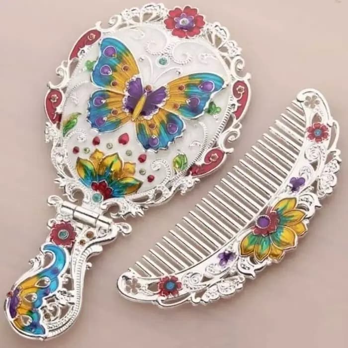 Miroir De maquillage à main Vintage esthétique petit