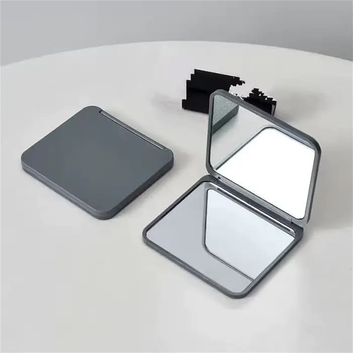 Miroir de maquillage rectangle double face