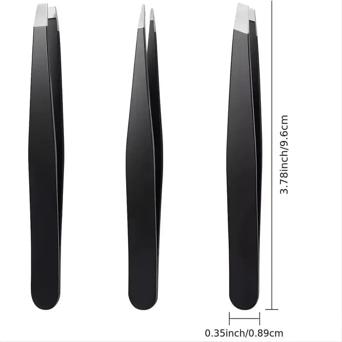 Ensemble de pincettes 3-4 pièces, pincettes à pointe pointue de précision pour sourcils en acier ino