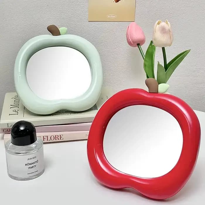 Miroir de maquillage Apple de bureau Portable
