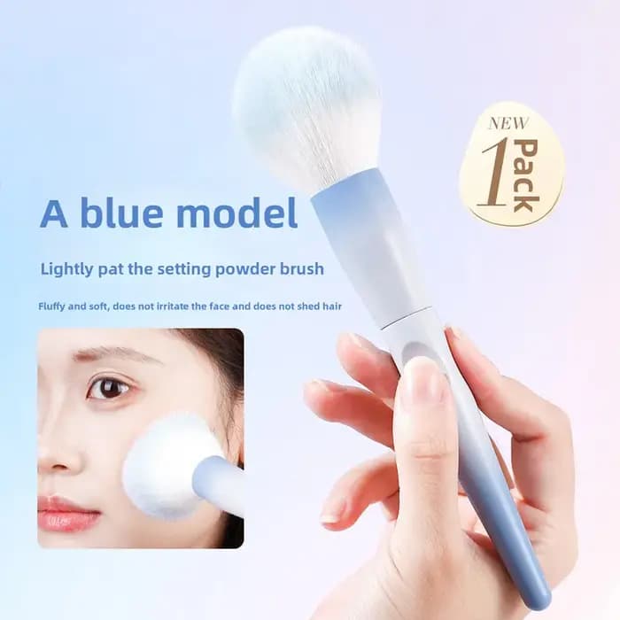 Grand pinceau à poudre pour le maquillage, pinceau Kabuki doux et moelleux pour poudre pour le visage, fard à joues, bronzant et poudre fixatrice
