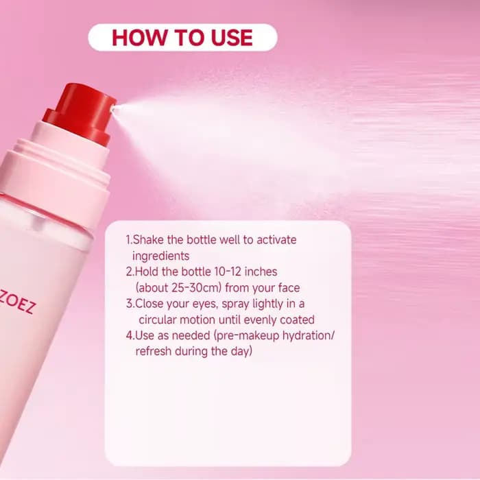 Spray Fixateur de Maquillage Hydratant Fini Léger Effet Rosée Naturelle Brume Fixatrice Longue Tenue pour le Visage