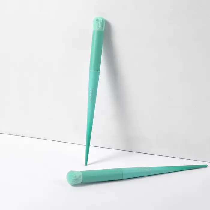 Série de pinceaux de maquillage simples vert d'eau Docolor pour fard à