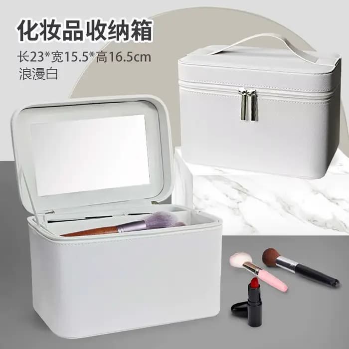 Trousse de maquillage avec grand miroir