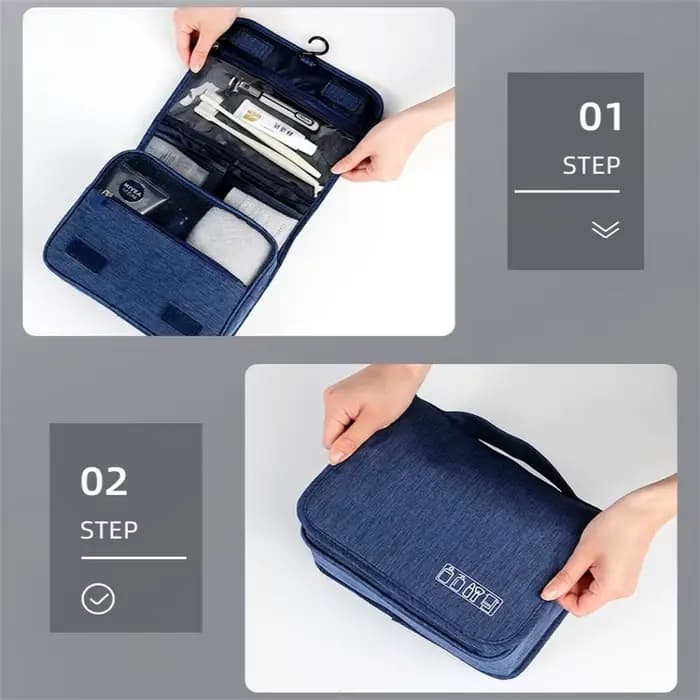 Trousse de toilette Portable avec crochet de suspension