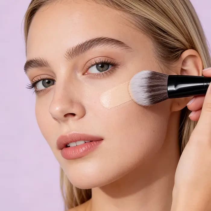 1 pinceau pour fond de teint et masque